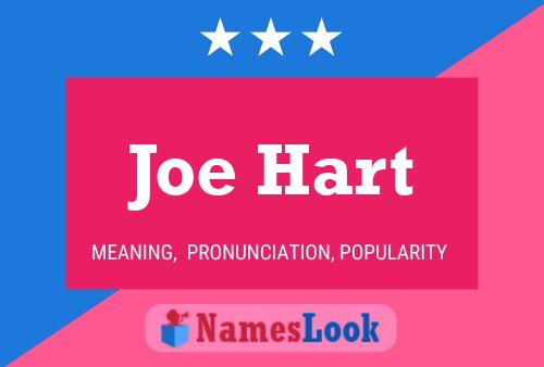 Joe Hart Name Poster