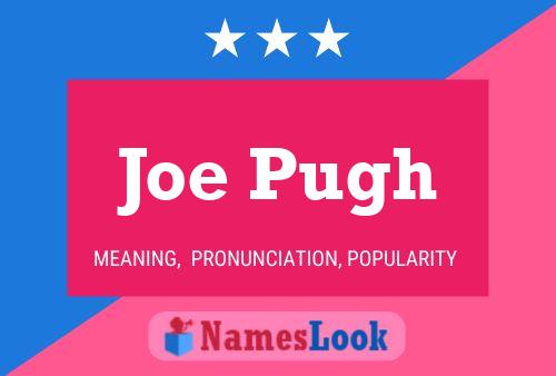 Joe Pugh Name Poster