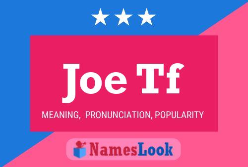 Joe Tf Name Poster