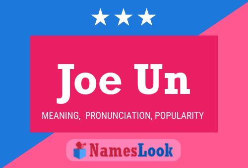 Joe Un Name Poster