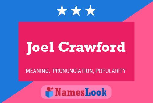 Joel Crawford Name Poster