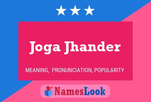 Joga Jhander Name Poster