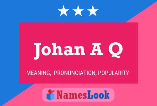 Johan A Q Name Poster