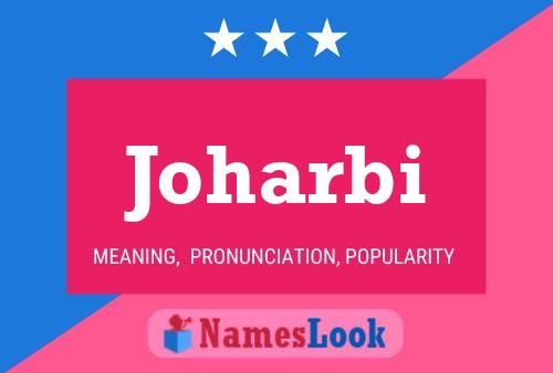 Joharbi Name Poster