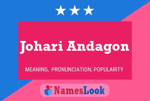 Johari Andagon Name Poster