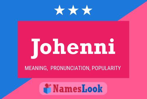 Johenni Name Poster