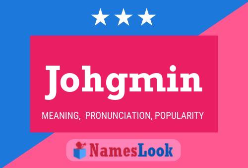 Johgmin Name Poster