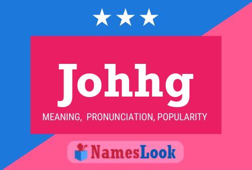 Johhg Name Poster