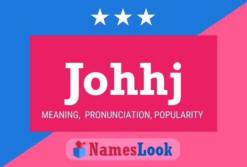 Johhj Name Poster