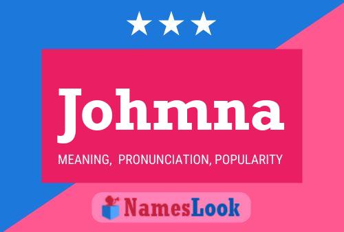 Johmna Name Poster