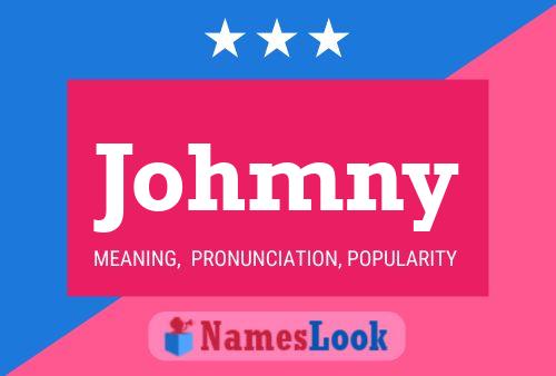 Johmny Name Poster