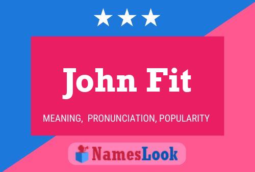 John Fit Name Poster