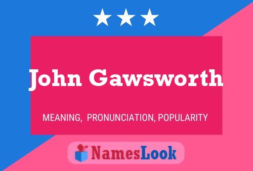 John Gawsworth Name Poster