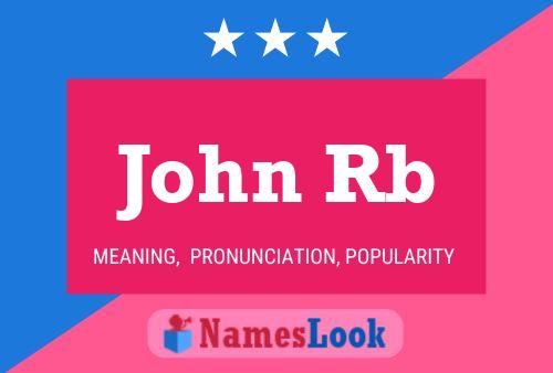 John Rb Name Poster