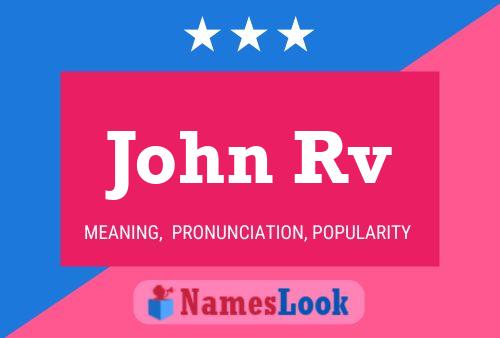 John Rv Name Poster