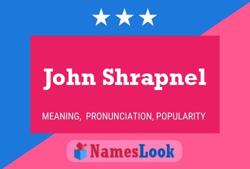 John Shrapnel Name Poster