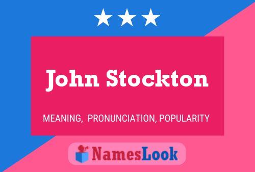 John Stockton Name Poster