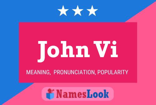 John Vi Name Poster