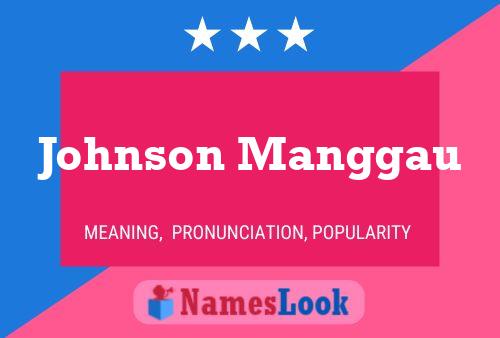 Johnson Manggau Name Poster