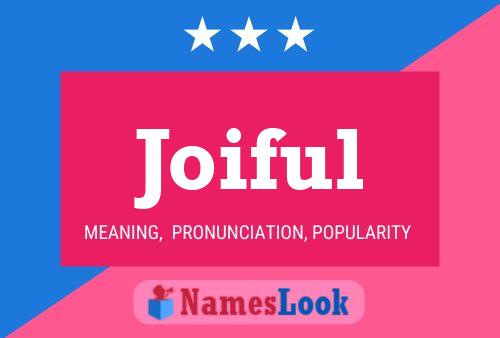 Joiful Name Poster