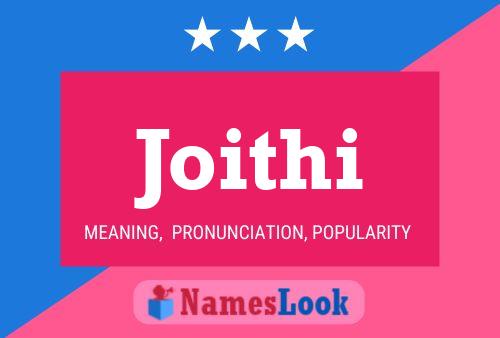 Joithi Name Poster