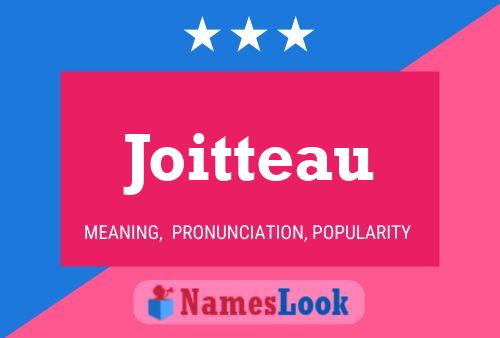 Joitteau Name Poster