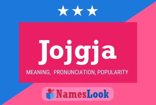 Jojgja Name Poster