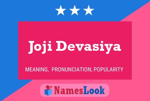 Joji Devasiya Name Poster