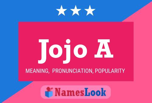 Jojo A Name Poster