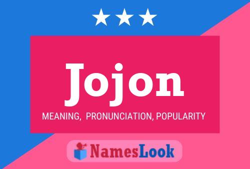 Jojon Name Poster