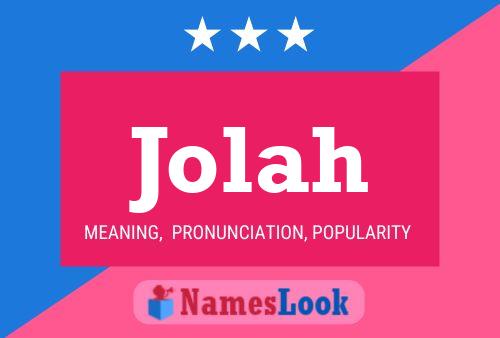 Jolah Name Poster