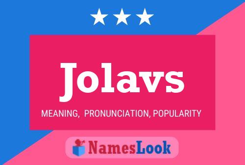 Jolavs Name Poster