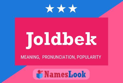 Joldbek Name Poster