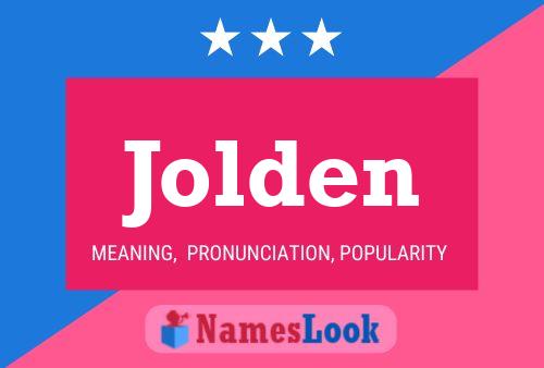 Jolden Name Poster