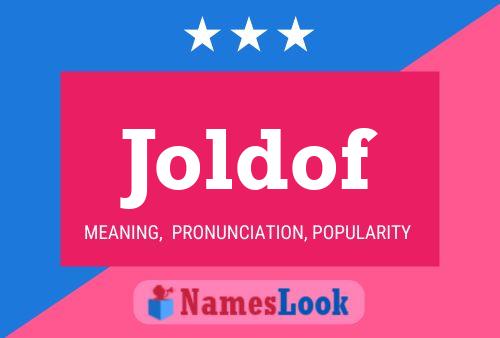 Joldof Name Poster