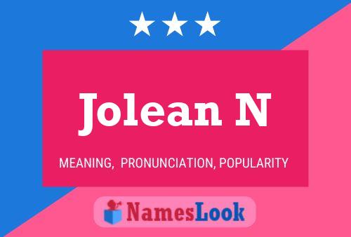 Jolean N Name Poster