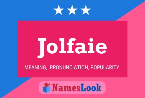 Jolfaie Name Poster