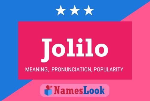 Jolilo Name Poster