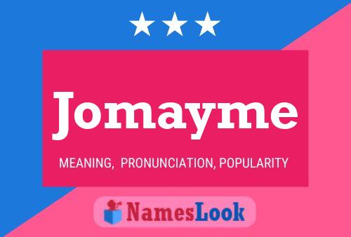 Jomayme Name Poster