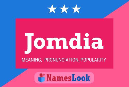 Jomdia Name Poster