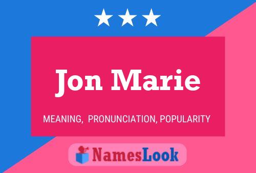 Jon Marie Name Poster