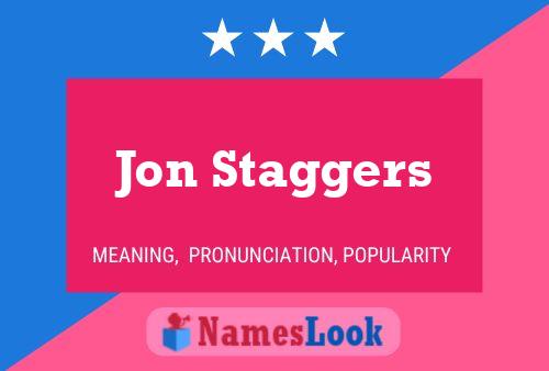 Jon Staggers Name Poster