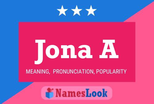 Jona A Name Poster