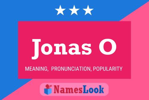 Jonas O Name Poster