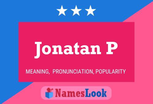 Jonatan P Name Poster