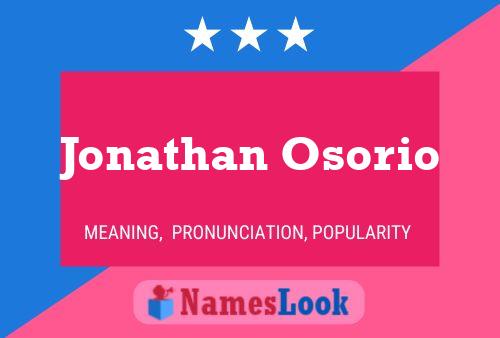 Jonathan Osorio Name Poster