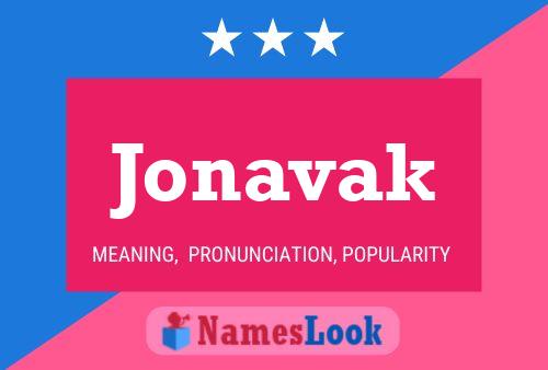 Jonavak Name Poster