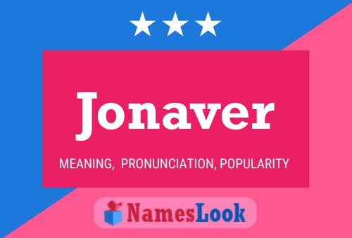 Jonaver Name Poster