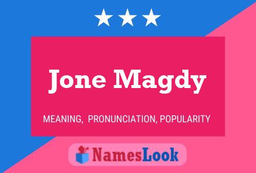 Jone Magdy Name Poster