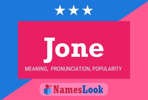 Jone Name Poster